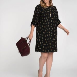 Kiyonna Womens Plus Size Manhattan Shift Dress