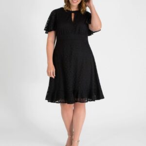 Kiyonna Womens Plus Size Middleton Lace Dress