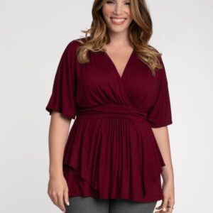 Kiyonna Womens Plus Size Promenade Top