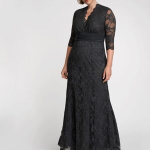 Kiyonna Womens Plus Size Screen Siren Lace Gown