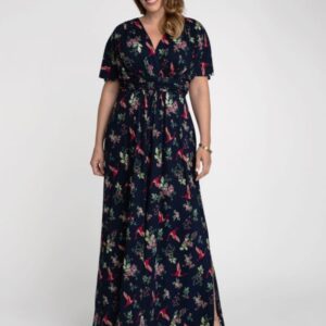 Kiyonna Womens Plus Size Vienna Maxi Dress