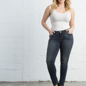 Kiyonna Womens Plus Size The Skinny in Danielle Wash by Slink Jeans - Sale!