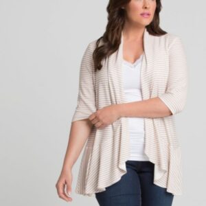 Kiyonna Womens Plus Size Felicity Flounce Cardigan - Sale!