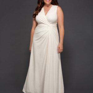 Kiyonna Womens Plus Size Gilded by Moonlight Wedding Gown