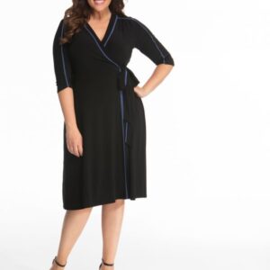 Kiyonna Womens Plus Size Harper Wrap Dress - Sale!