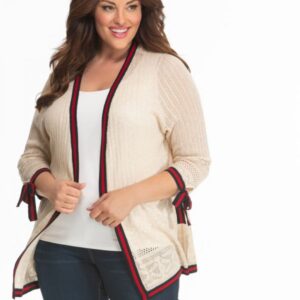 Kiyonna Womens Plus Size Lightweight Pointelle Cardigan