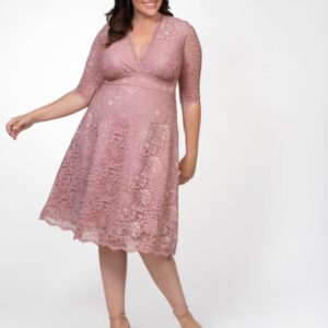 Kiyonna Womens Plus Size Mademoiselle Lace Dress