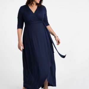 Kiyonna Womens Plus Size Meadow Dream Maxi Dress