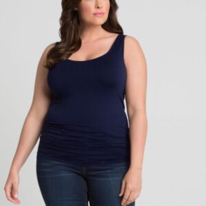 Kiyonna Womens Plus Size Plus Size Scoopneck Tank by Skinnytees