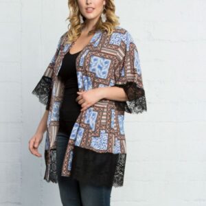 Kiyonna Womens Plus Size Shayla Chiffon Kimono-Sale!