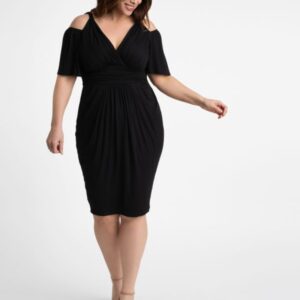 Kiyonna Womens Plus Size Tantalizing Twist Dress