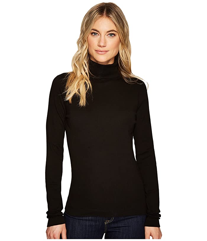 Three Dots Heritage Rib Long Sleeve Turtleneck | Shop USA Made