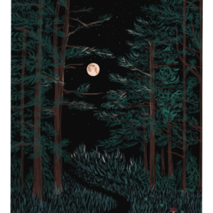 Denik Moonrise Forest Notebook