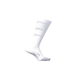 Feetures Graduated Compression Crew Cut Socks Shoes White : MD (US Men's Shoe 6-8.5 - Women's Shoe 7-9.5)