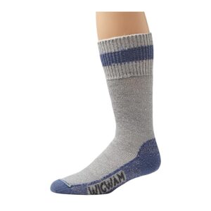 Wigwam Diabetic Thermal Crew Cut Socks Shoes Grey/Denim : LG (US Men's Shoe 9-12 - Women's Shoe 10-13)