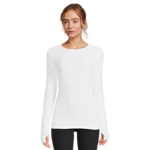 Beyond Yoga Featherweight Classic Crew Pullover Women's Clothing Cloud White : 2XL