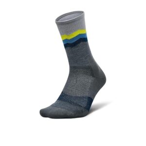 Feetures Merino 10 Max Cushion Mini Crew Crew Cut Socks Shoes Switchback Gray : LG (US Men's Shoe 9-12 - Women's Shoe 10-13)