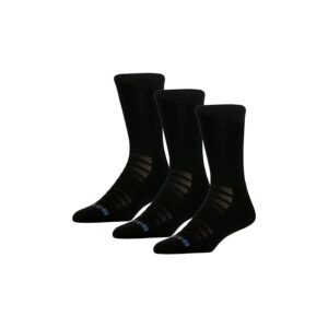 Drymax Active Duty Hot Weather Crew 3-Pair Knee High Socks Shoes Black : SM (US Men's Shoe 3.5-5.5 - Women's Shoe 5-7)