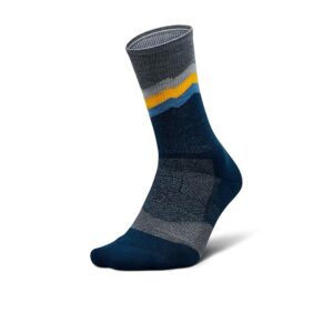 Feetures Merino 10 Max Cushion Mini Crew Crew Cut Socks Shoes Switchback Sapphire : LG (US Men's Shoe 9-12 - Women's Shoe 10-13)
