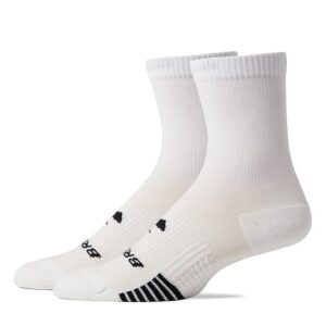 Brooks Ghost Lite Crew 2-pack Men's No Show Socks Shoes White : SM (US Women's Shoe 4-6.5)
