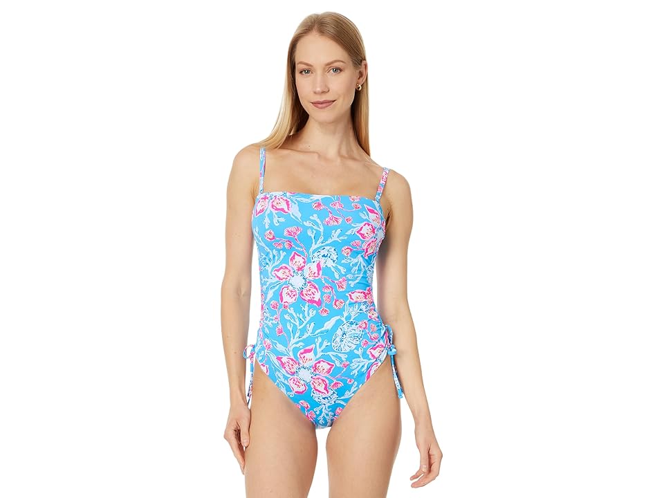 Lilly Pulitzer Lorenda One-Piece Women's Swimsuits One Piece Bahamian Rhapsody : 0 Lilly Pulitzer Lorenda One-Piece Women's Swimsuits One Piece Bahamian Rhapsody : 0