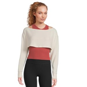 Beyond Yoga Duet 2-Way Convertible Shrug Women's Sweater Fresh Snow : SM