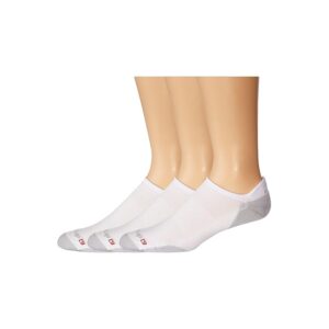 Drymax Running Lite Mesh No Show Tab 3-Pair Pack No Show Socks Shoes White/Grey : SM (US Men's Shoe 3.5-5.5 - Women's Shoe 5-7)