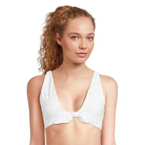 Beach Riot Dallas Top Women's Swimwear White Magnolia : MD
