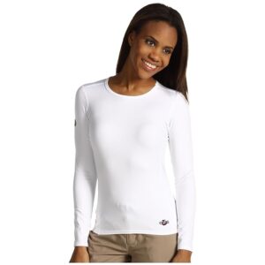 Hot Chillys Micro-Elite Chamois Crew Neck Women's Underwear White : LG