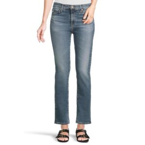 AG Jeans Mari High-Rise Slim Straight in 15 Years Shoreline Women's Jeans 15 Years Shoreline : 24 29