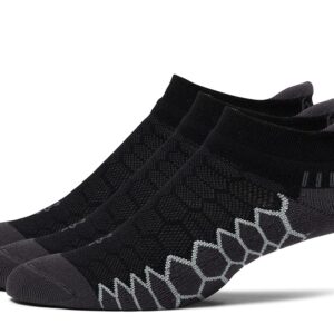 balega Silver No Show Tab Crew Cut Socks Shoes Black : XL (US Men's Shoe 12-14 - Women's Shoe 13.5-15.5)