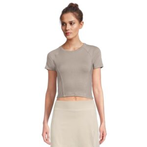 Beyond Yoga Cropped length Women's Clothing Stone Gray : LG