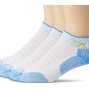 Drymax Running Lite Mesh Mini Crew 3-Pack Low Cut Socks Shoes White/Sky Blue/Lime : MD (US Men's Shoe 6-8 - Women's Shoe 7.5-9.5)