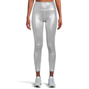 Beyond Yoga Caught In The Midi High-Waisted Leggings Women's Clothing Liquid Silver : XL (US Women's 14-16)