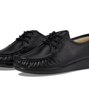 SAS Siesta Comfort Tie Women's Shoes Black : 6 S - Slim (AAA)