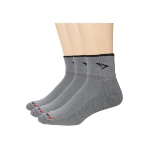 Drymax Trail Running 1/4 Crew Turndown Leg 3-Pack Crew Cut Socks Shoes Dark Gray/Black : SM (US Men's Shoe 3.5-5.5 - Women's Shoe 5-7)