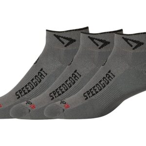 Drymax Lite Trail Running Speedgoat Mini Crew 3-Pack Crew Cut Socks Shoes Dark Gray/Black : SM (US Men's Shoe 3.5-5.5 - Women's Shoe 5-7)