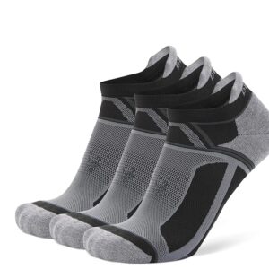 balega Hidden Contour No Show Tab Crew Cut Socks Shoes Black : MD (US Men's Shoe 7-9 - Women's Shoe 8.5-10.5)