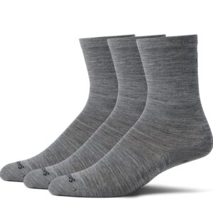 Smartwool Everyday Anchor Line Crew Socks 3 Pack Knee High Socks Shoes Light Gray : MD (US Men's Shoe 6-8.5 - Women's Shoe 7-9.5)