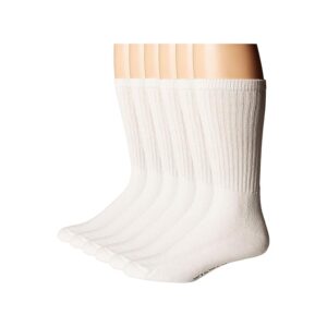 Wigwam Super 60 Crew 6 Pack Crew Cut Socks Shoes White : MD (US Men's Shoe 5-9.5 - Women's Shoe 6-10)