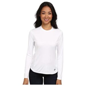Hot Chillys Peachskins Crew Neck Women's Long Sleeve Pullover White : LG