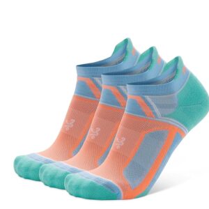 balega Hidden Contour No Show Tab Crew Cut Socks Shoes Aqua : LG (US Men's Shoe 9.5-11.5 - Women's Shoe 11-13)