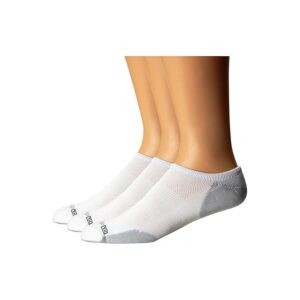 Drymax Sport Lite Mesh No Show 3-Pair Low Cut Socks Shoes White/Grey : SM (US Men's Shoe 3.5-5.5 - Women's Shoe 5-7)