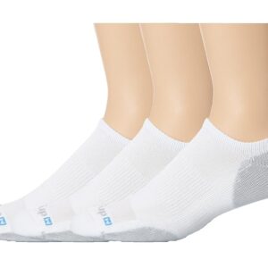 Drymax Sport No Show 3-Pair Pack Low Cut Socks Shoes White/Grey : SM (US Men's Shoe 3.5-5.5 - Women's Shoe 5-7)
