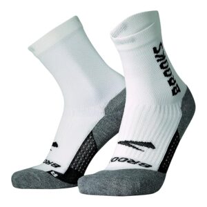 Brooks Ghost Crew Men's No Show Socks Shoes White/BR Crew : SM (US Women's Shoe 4-6.5)