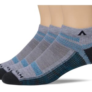 Wigwam Ultra Cool-Lite Low 3-Pack Crew Cut Socks Shoes Caribbean : LG (US Men's Shoe 9-12 - Women's Shoe 10-13)