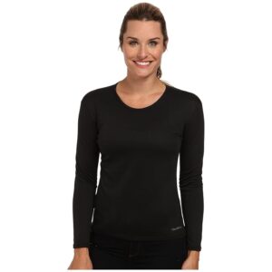 Hot Chillys Bi-Ply Crewneck Women's T Shirt Black : SM