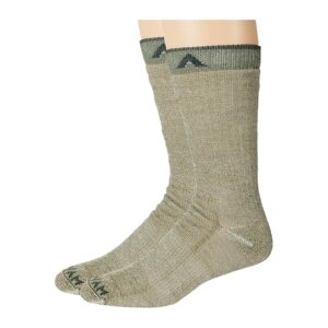 Wigwam Merino Comfort Hiker 2-Pack Crew Cut Socks Shoes Kashmir : LG (US Men's Shoe 9-12 - Women's Shoe 10-13)