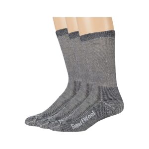 Smartwool Classic Hike Full Cushion Crew 3-Pack Crew Cut Socks Shoes Deep Navy : LG (US Men's Shoe 9-11.5 - Women's Shoe 10-12.5)