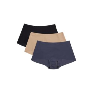 Hanky Panky Breathe Boyshorts Women's Underwear Black/Taupe/Granite: SM